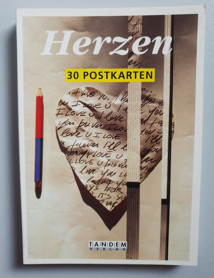Postkartenbuch Herzen - Set 30 Postkarten Liebe Postcrossing in Hamm