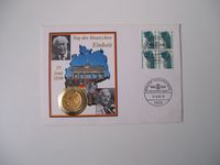 Briefmarken Münzen, Brief, mit Medaille, Tag d. Deut.Einheit 1990 Nordrhein-Westfalen - Erftstadt Vorschau
