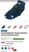 Hundemantel Wintermantel Regenmantel Fleece Wasserdicht Blau 3XL Niedersachsen - Wietze Vorschau