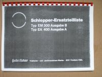 1 Ersatzteilliste Eicher EM 300 Königstiger, ca. 1965 (Fotokopie) Bayern - Krumbach Schwaben Vorschau