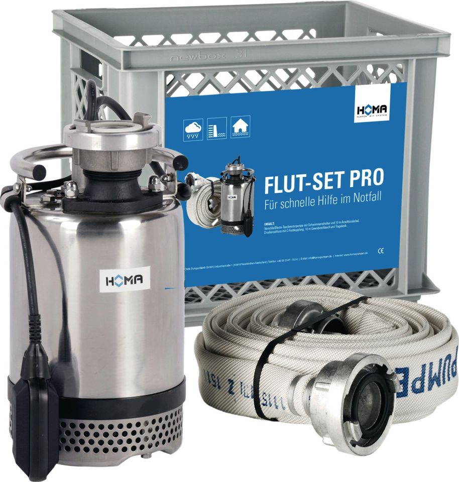 HOMA Flut-Set PRO 15,5 m³/h 12m 670 W HOMA NEW UVP 1.100,75 € in Lauchringen