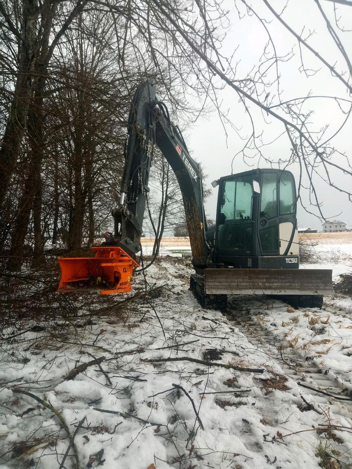 Woodkracker Fällgreifer Energieholz Forst in Moorenweis