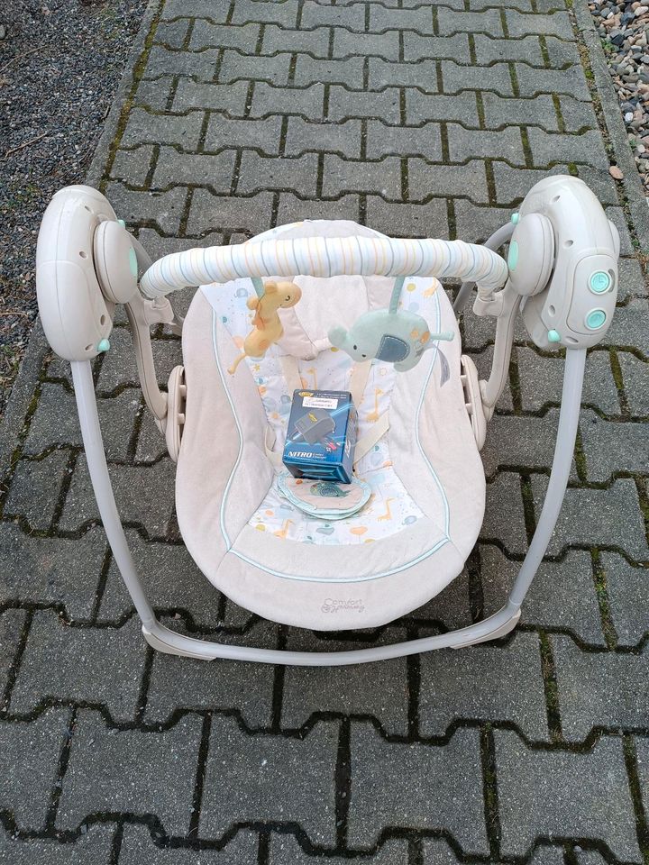 Baby Wippe mit Musik, umgebaut auf Akku in Heidenau