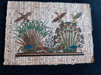 A3 Papyrus Bild Ägypten Natur Vögel Lotus Ägyptisch Hieroglyphen Dortmund - Innenstadt-West Vorschau