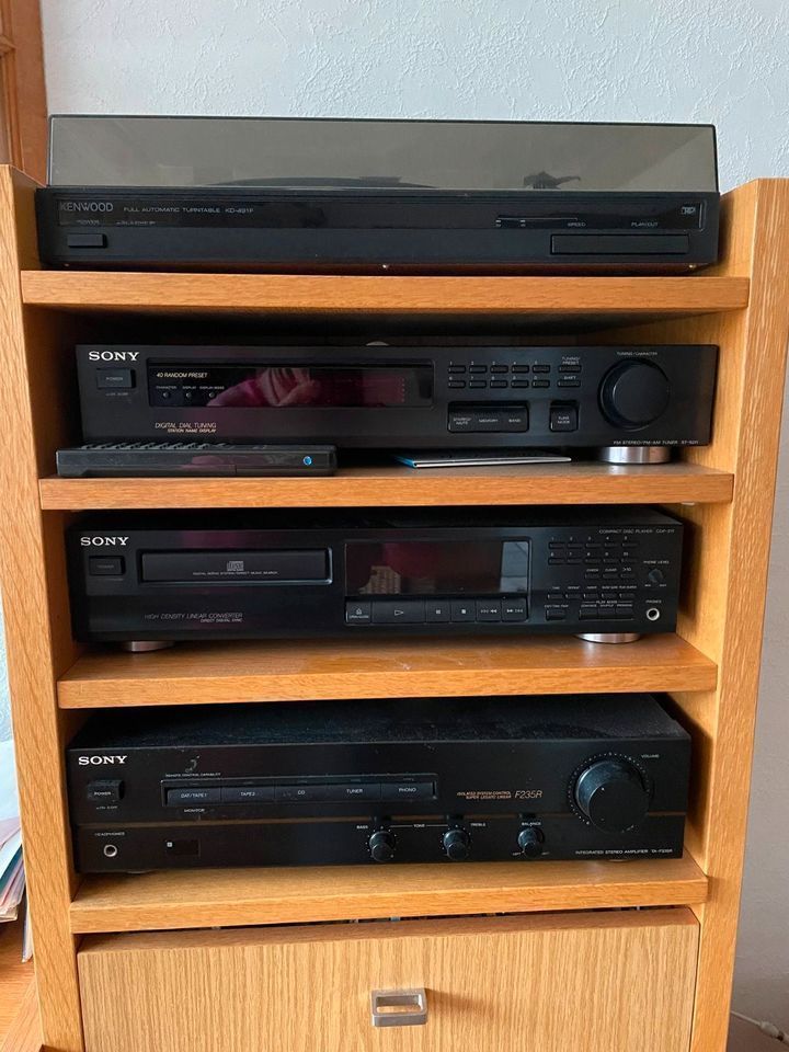 Stereoanlage von Sony / Plattenspieler Kenwood/Kassettenrekorder in Wuppertal