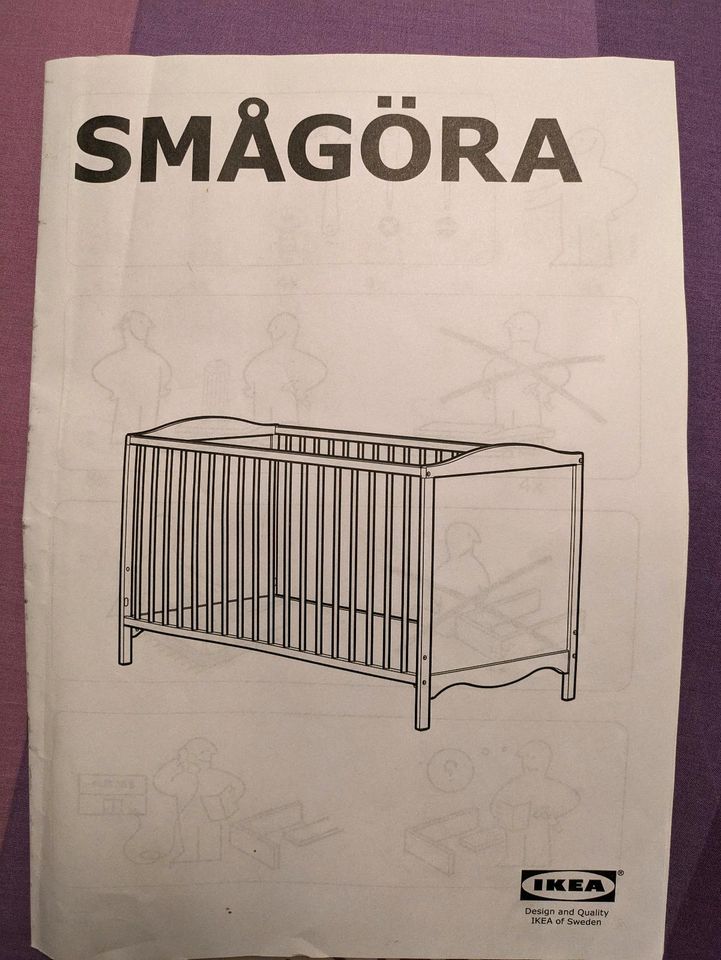 Babybett Kinderbett Ikea Smagöra 70x140 in Ober-Flörsheim