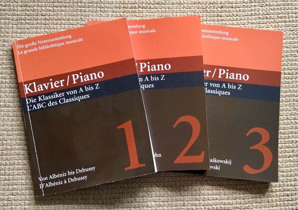 Die große Notensammlung 3 Bände Piano Klavier Klassiker von A-Z in Rostock
