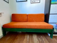 Sofa Couch 70er Seventies Vintage Cord orange grün Zweisitzer Saarbrücken - St Johann Vorschau
