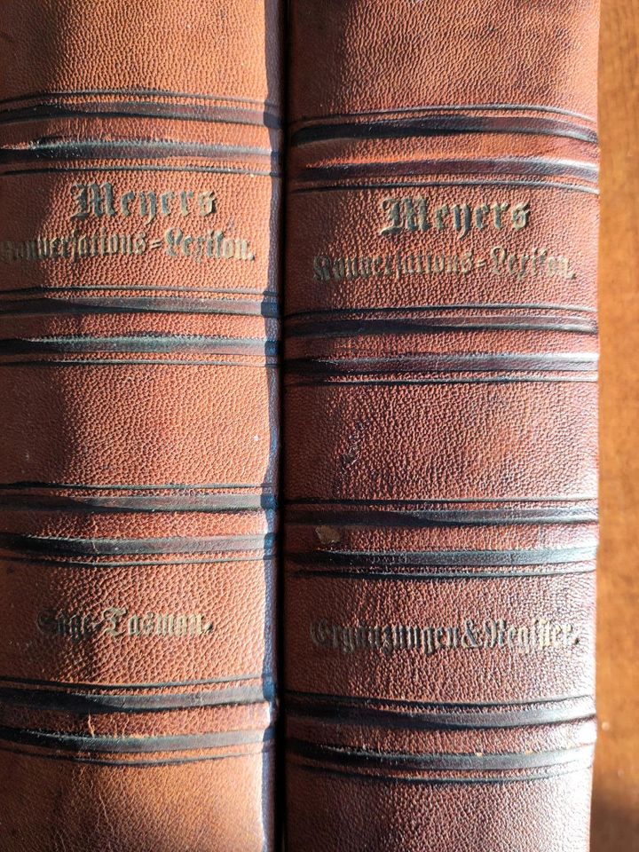 6 Bände Meyers Konversations-Lexikon, antik, 1878, gebraucht in Landshut