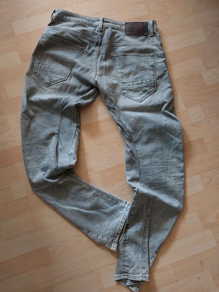 G-Star Arc 3D Slim 34/32 Tapered Jeans grau in Leipzig