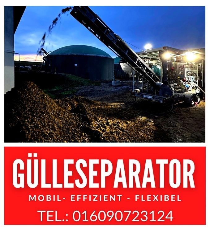 Mobil Gülleseparieren Gülle Gülleseparator Biogas Gärrest Separat Kuhgülle in Weiskirchen