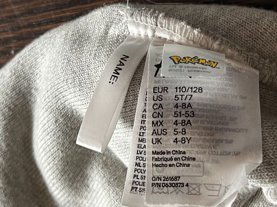 Top!❤️ 134 140 Pokémon Hoodie Kaputzenpullover Shirt Langarmshirt in Hamburg