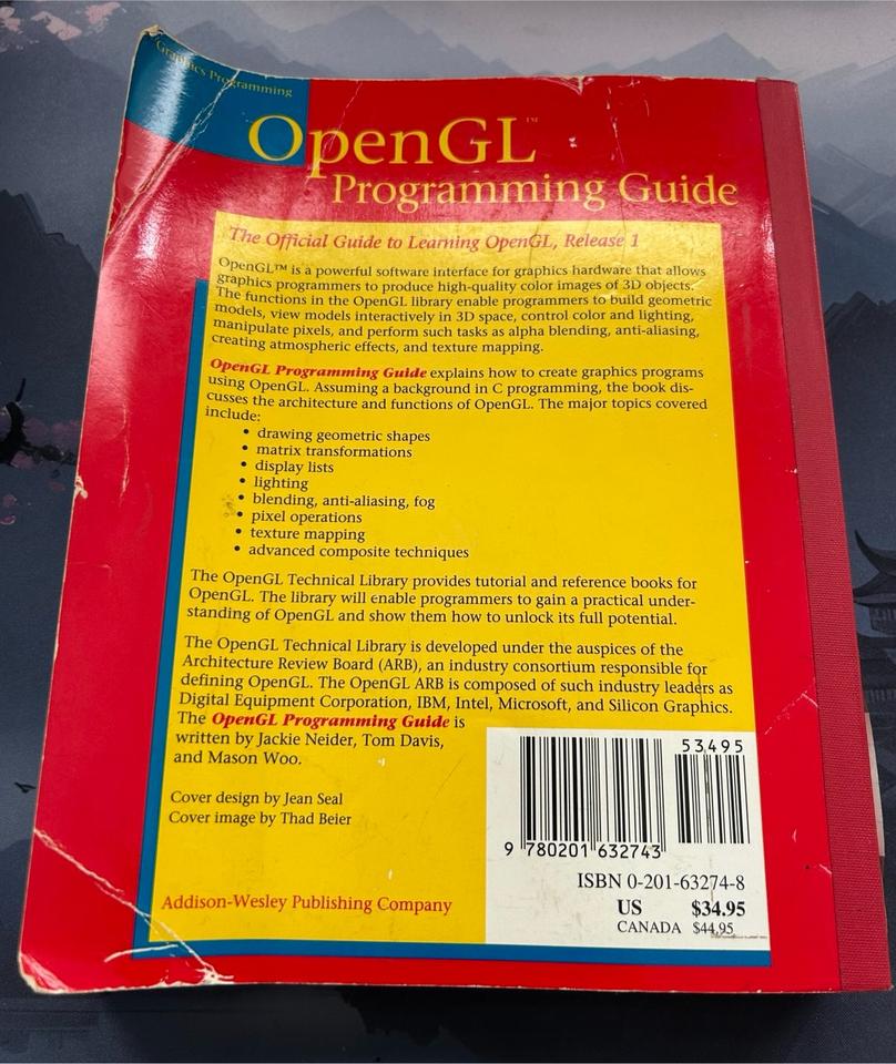 OpenGL Programming Guide Release 1 in Spelle