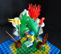 LEGO - Orig. LEGO Platte Insel m. Matrose/Pirat u Hai und Zubehör Niedersachsen - Seevetal Vorschau