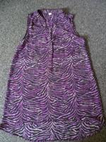 Bluse Langbluse S. Oliver Gr. 36 lila schwarz ärmellos Bonn - Dottendorf Vorschau