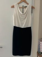 Kleid von Esprit Gr. 36 schwarz/weiß mit Wasserfall-Ausschnitt Hessen - Erzhausen Vorschau