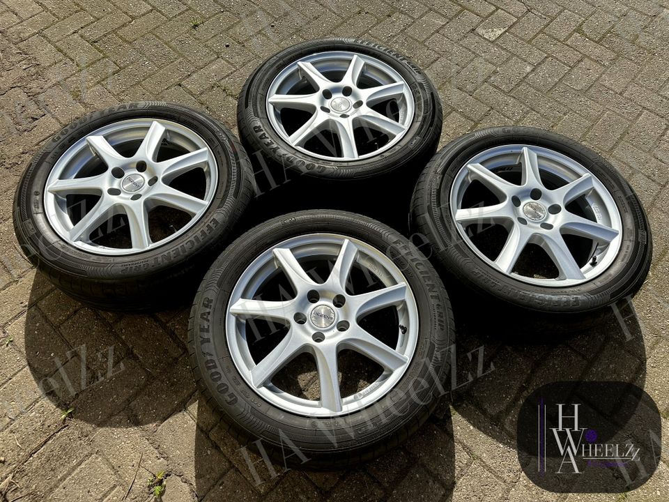 17 Zoll Alufelgen Sommerräder 5x112 ➡️ 215/55 R17 GOODYEAR Sommerreifen ➡️ VW Passat B8 T-Roc Caddy SK Audi Q2 Skoda Superb Octavia 5E NX Scout Yeti Seat Ateca auch Cupra ➡️Sommer Reifen Felgen Silber in Bünde