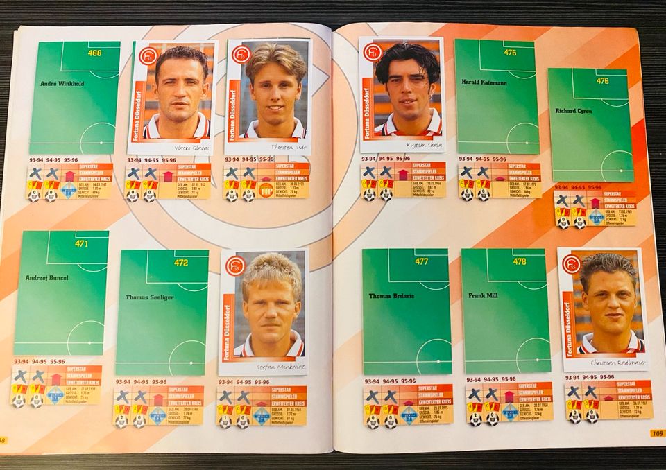 Panini Fussball Bundesliga 1996 Sticker Album unvollständig Heft in Regensburg