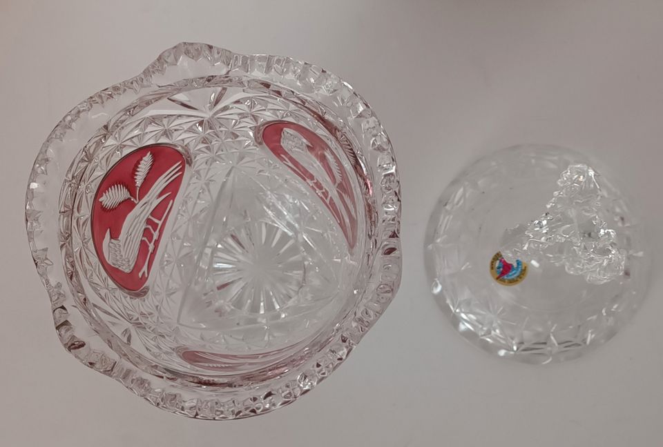 Kristallschale + Bonboniere : Kristall Set von HOFBAUER in Illingen