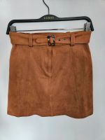 Veloursleder-Imitat Minirock hellbraun faux suede Gr. 32-34 Nordrhein-Westfalen - Goch Vorschau