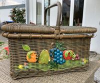 Picknickkorb 4 Personen verziert mit Obst 47 x 36x H 24 cm Baden-Württemberg - Uhldingen-Mühlhofen Vorschau