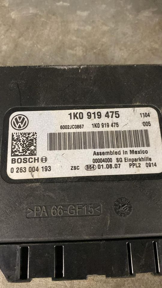 VW GOLF/TOURAN/SCIROCCO/CADDY EINPARKHILFE STEUERGERÄT 1K0919475 in Bergkamen