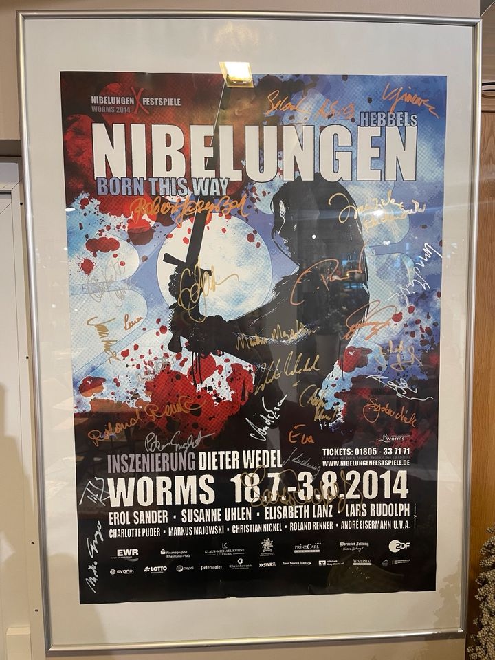 Nibelungenfestspiele Worms Auff. 2014 mit Original Unterschriften in Worms
