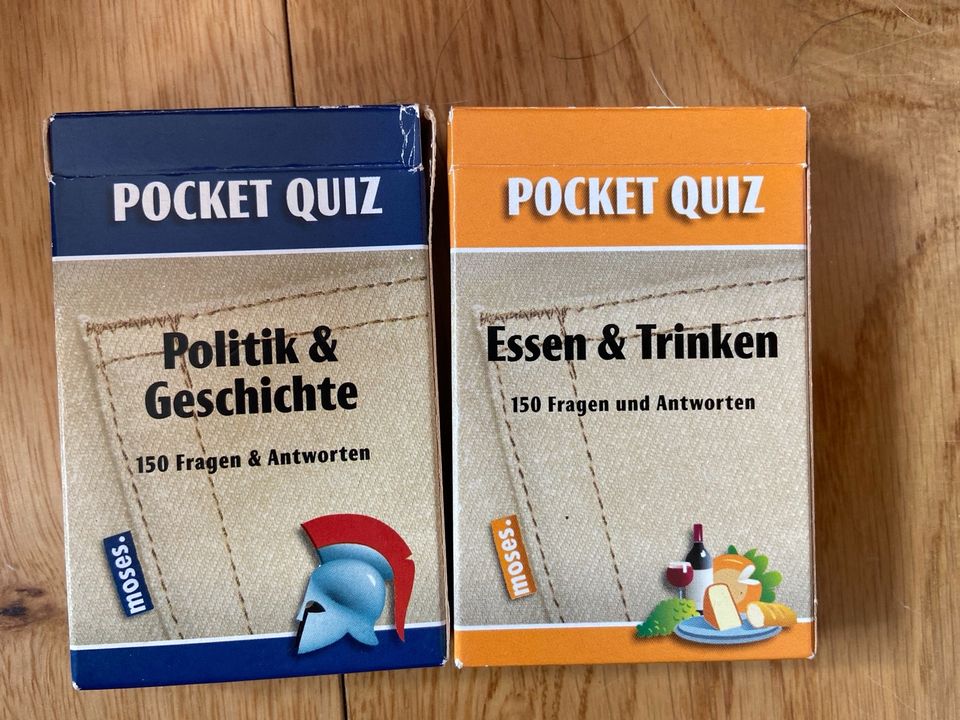 Pocket Quiz essen & trinken,& Geschichte Moses Verlag in Adendorf