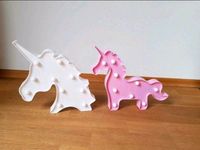 2 Lampen / LED-Leuchten mit Einhorn-Motiv in Rosa und Weiß Köln - Widdersdorf Vorschau