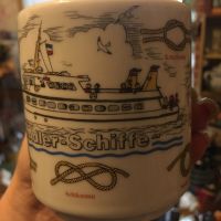 „Adler-Schiffe“ Tasse Porzell m Seemannsknoten alt Rösler Tettau Mitte - Tiergarten Vorschau