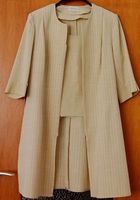 Dreiteiler: Jacke/Hose/Oberteil/ beige - weiß gestreift Gr. 42/44 Niedersachsen - Hildesheim Vorschau