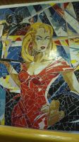 Dekoratives Wandmosaik "Lady in Red" von Andreas Lorenz Bayreuth Bayern - Eckersdorf Vorschau