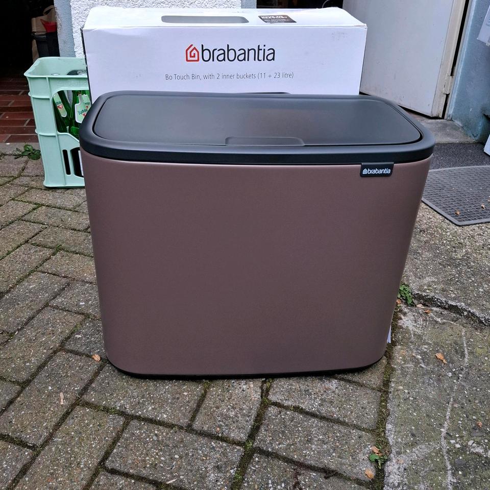 Brabantia Bo Touch Bin Mülleimer 11  + 23 L neu Satin Taupe in Bochum