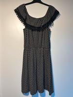 Carmenkleid Gr 36 schwarz mit Punkten Thüringen - Ilmenau Vorschau