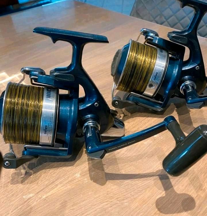 2 × Daiwa Emblem-X 5500 A (JAPAN) Karpfenrollen Angelrollen KULT! in Bad Bentheim