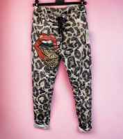 Damen Zunge Leo Leopard Print joggpants Hose m l xl Hessen - Groß-Gerau Vorschau