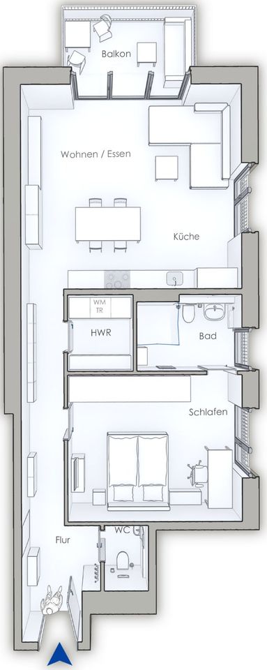 moderne barrierefreie Neubau-Wohnung in der Dorfmitte Gildehaus - Bad Bentheim - KfW-40+ (WHG6) in Bad Bentheim
