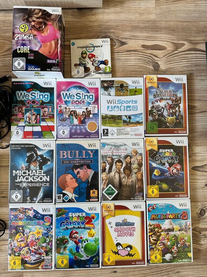 Nintendo Wii mit viel Zubehör und spiele in Muldestausee