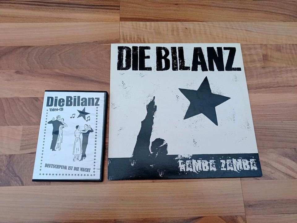 Deutschpunk Punkrock "Die Bilanz" rares Bundle LP & live Video-CD in Mönchengladbach