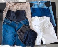 Paket: 4 kurze Umstandshosen, 1 Rock, blau, Weiß, beige, 2 Leg 40 Nordrhein-Westfalen - Dorsten Vorschau