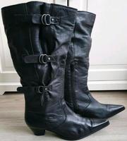 WEITSCHAFT LEDER-STIEFEL (SCHWARZ), Größe 42 Köln - Porz Vorschau