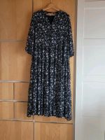 Esprit Damen Kleid - Dunkelblau mit Blumenmuster - Größe 42 Bayern - Coburg Vorschau