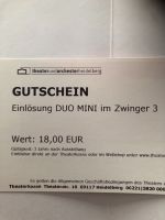 Gutschein Duo Mini im Zwinger Heidelberg Theater Baden-Württemberg - Heidelberg Vorschau
