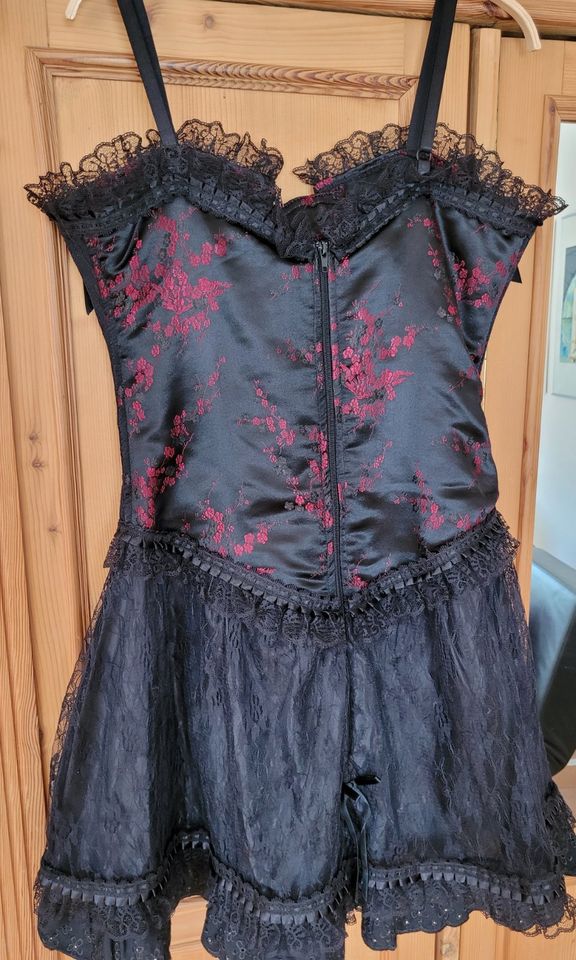 Rock Kleid Gothic Steampunk viktorianisch vintage schwarz L-XL in Wuppertal