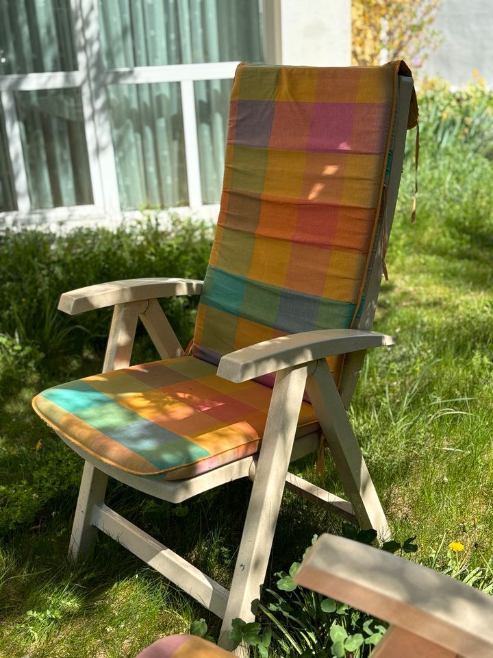 2x Gartenstühle mit verstellbarer Lehne in Ottobrunn