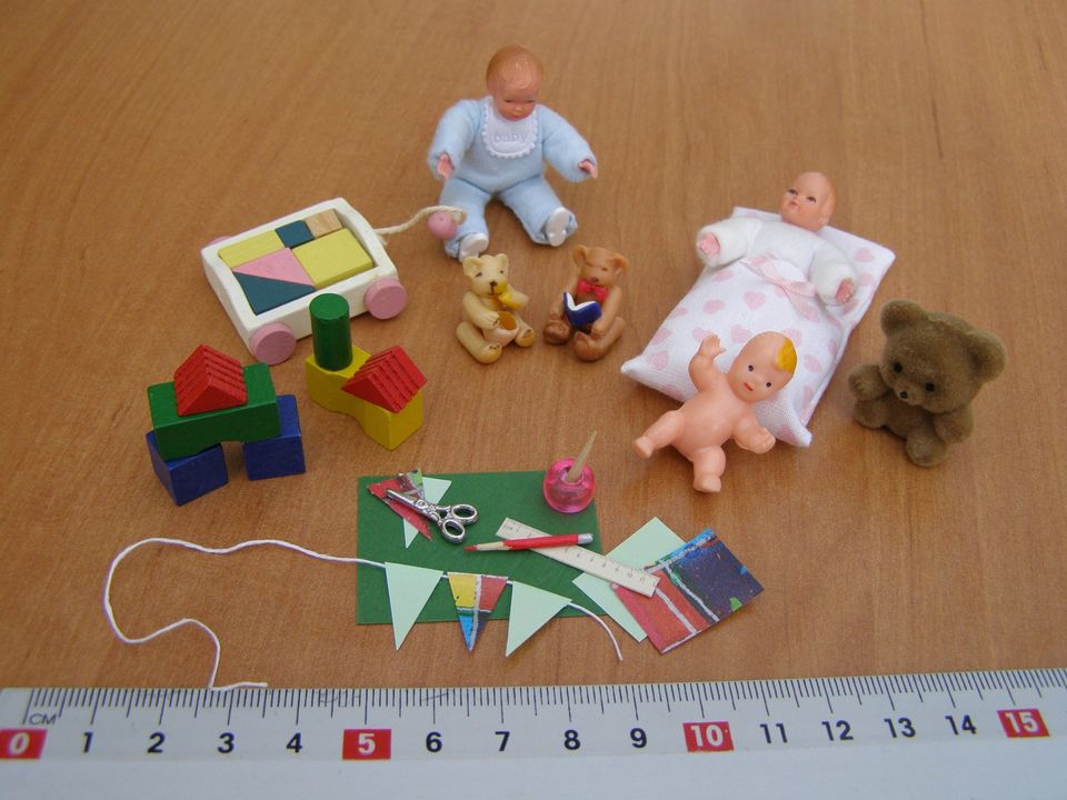 1:12 Puppenhaus Wichtel–Zubehör Spielzeug Bastel-Set Kinderzimmer in Auerbach