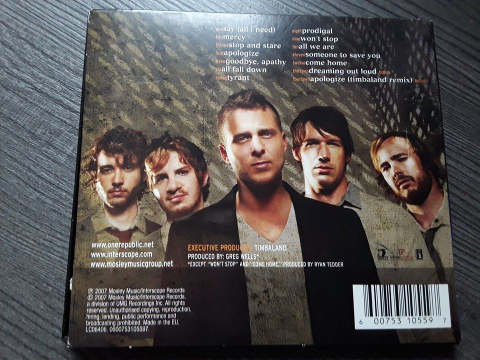 ONE REPUBLIC CD~ DREAMING OUT LOUD ~ LUPENREIN in Weyhe