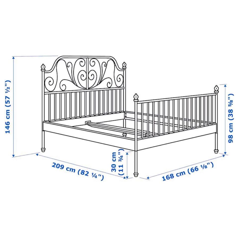 Ikea Bett LEIRVIK 160x200 in Staufen im Breisgau