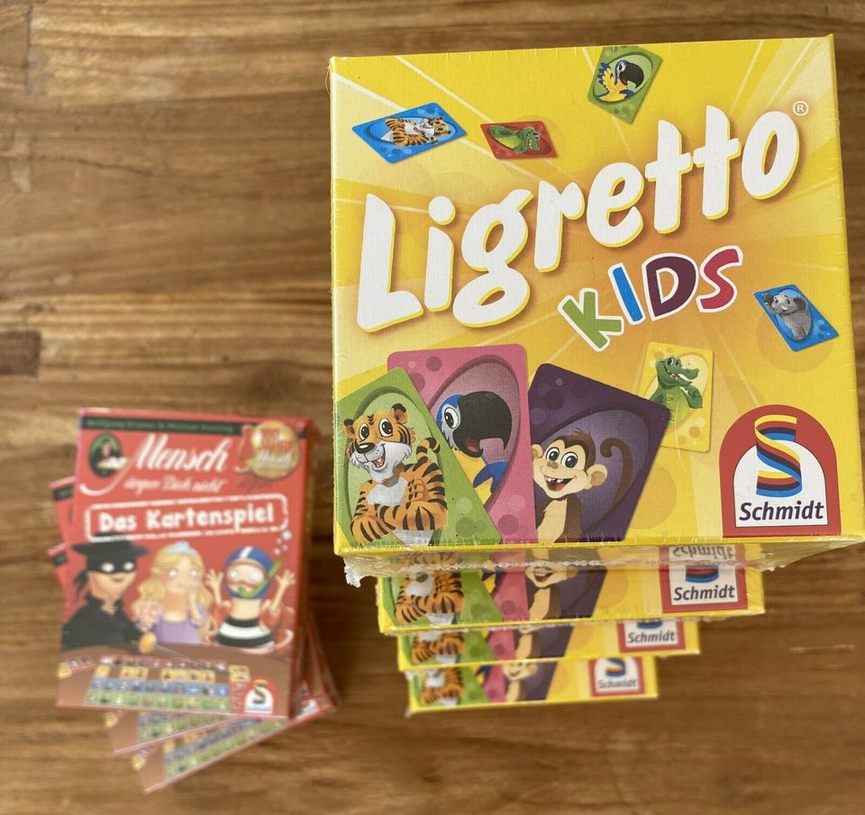 Mensch ärgere Dich nicht & Ligretto Kids Spiele NEU in Ahrbrück