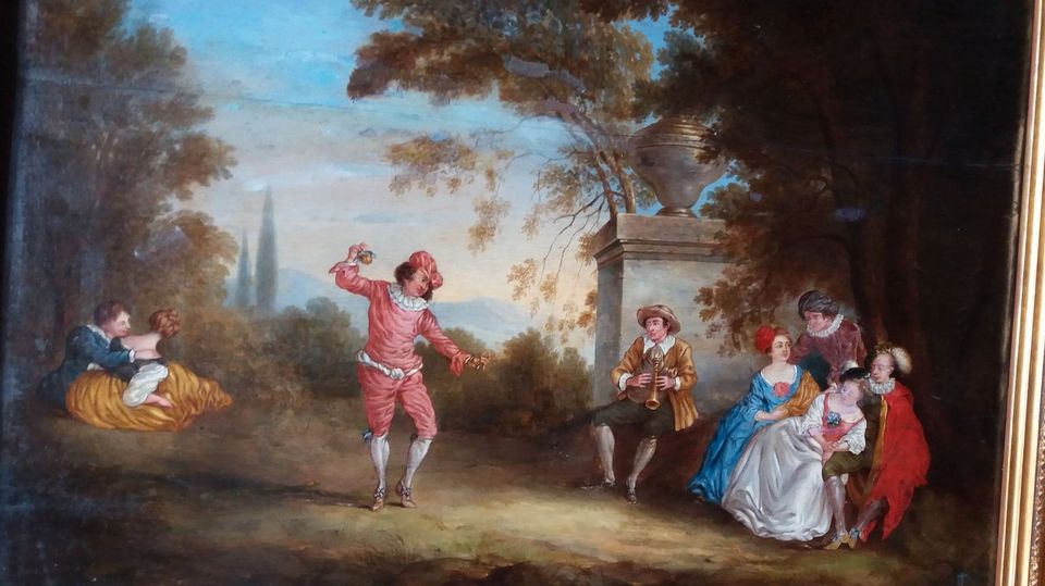 Gemälde,Ölgemälde,Tafelbild n.Antoine Watteau u.a. in Torgau